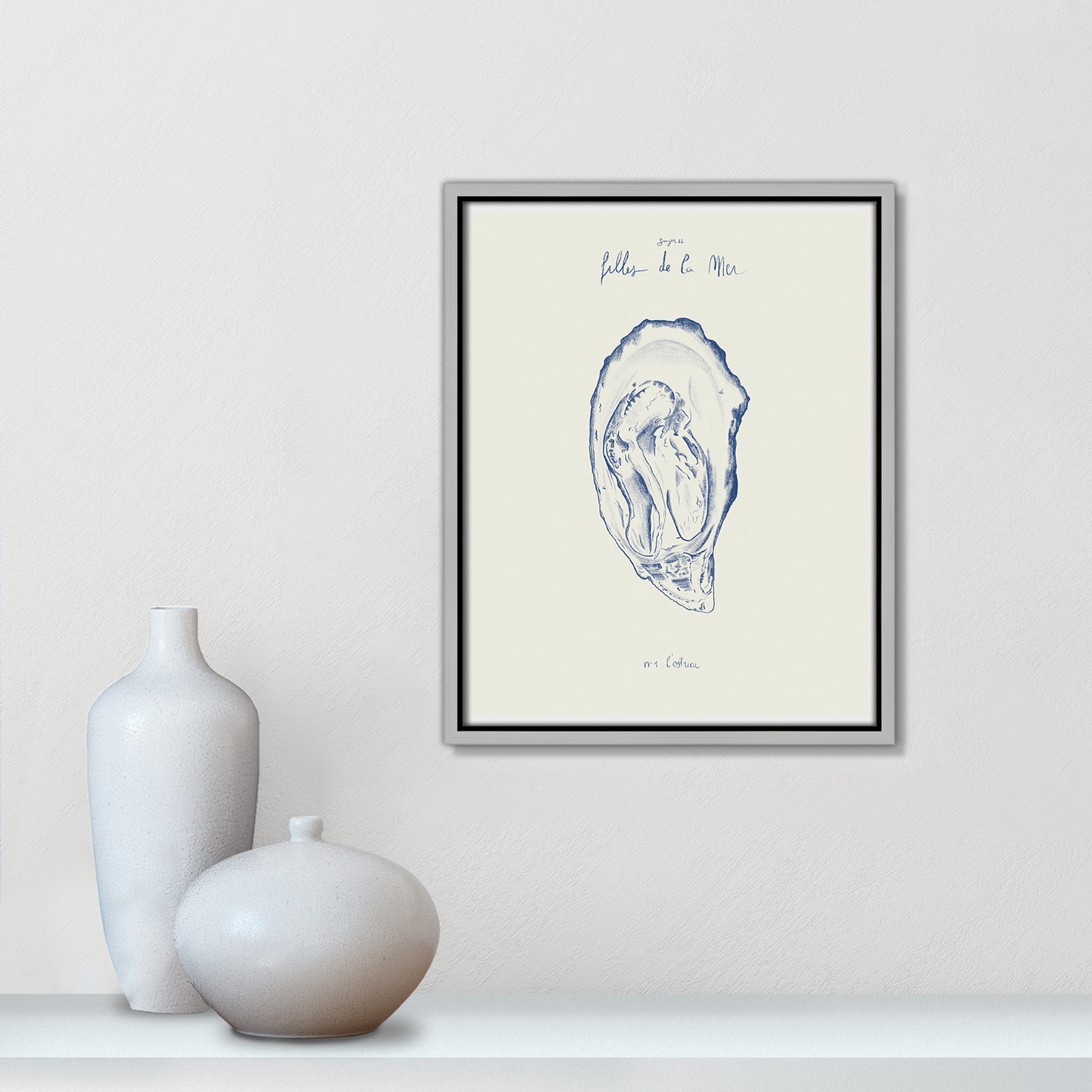 Filles de la mer I Print by Mora, Silver Floater, 15.5" H x 12.5" W
