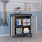 Fortress 31.5" H x 30" W x 18.2" D Modern Metal Mobile Garage Storage Cabinet with Adjustable Shelves in Dark Gray-764109297