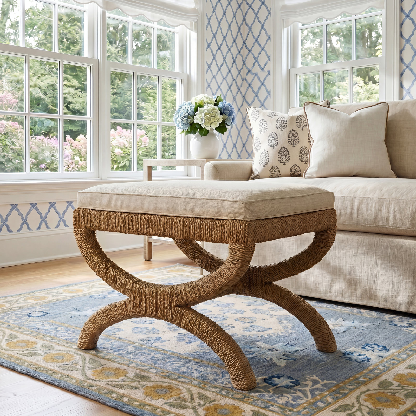 Seri Upholstered Ottoman