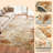 Modern Abstract Area Rug 10x13 Washable Large Area Rug Stain Resistant Indoor Carpet Low Pile Soft Touch Folding Floor Cover For Bedroom Apartment Living Room,Orange-614903757-614903747
