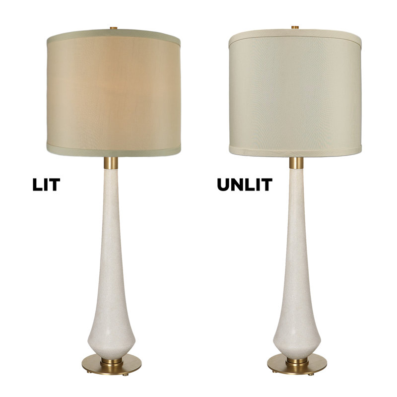 Abat-jour tambour facile à assembler, paquet de 2, Beige, H 10 po x l 13 po x P 13 po 