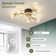 Iftikar 33“ Ceiling Fan with 6 lights