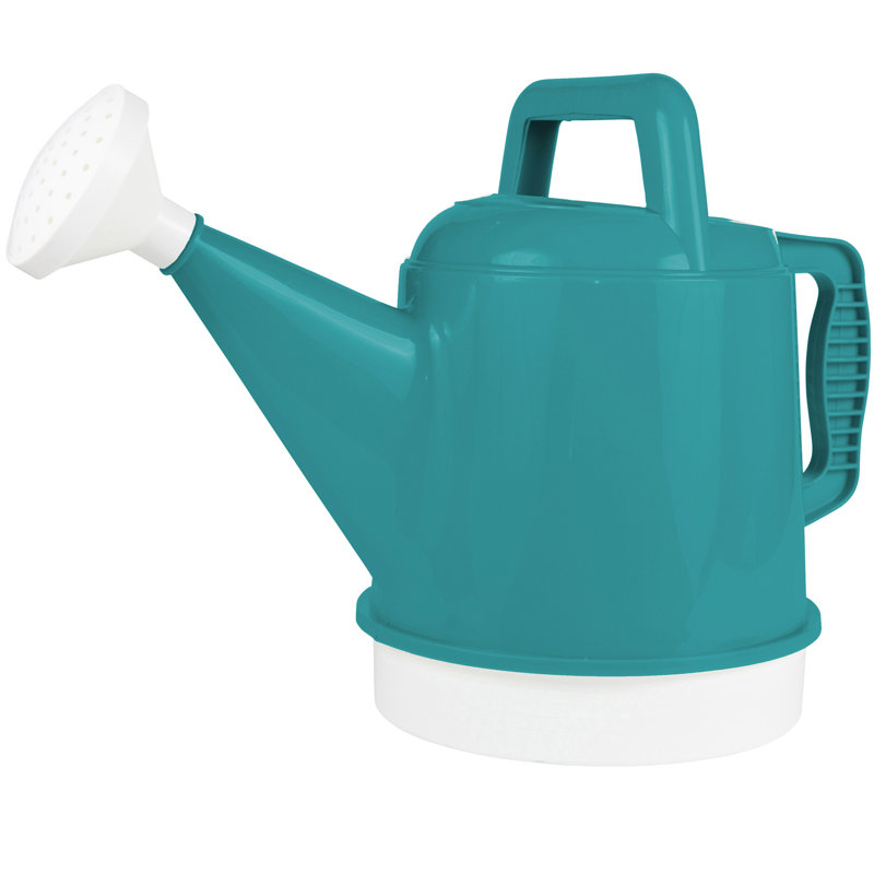 Arrosoir d'intérieur / extérieur en plastique 2 gallons Deluxe, Bleu sarcelle des Bermudes