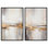 «Gilded Luxe Glam Gold Art», ensemble de 2 impressions sur toile par 