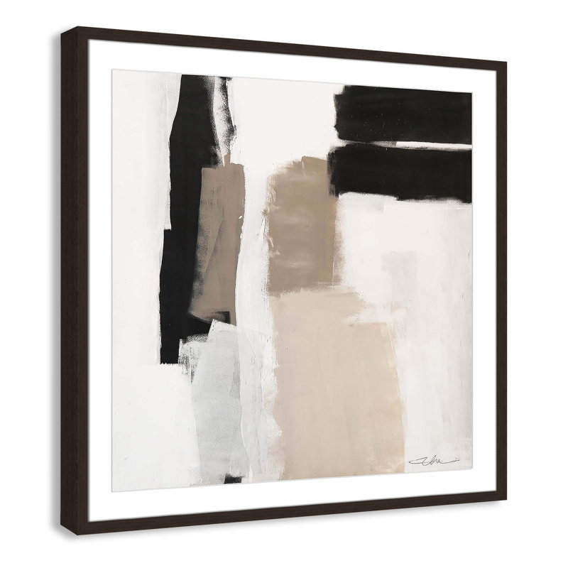 «Earth Scapes II-A» par Casa Fine Arts, Cadre en noyer, H 32 po x l 32 po x P 0,75 po