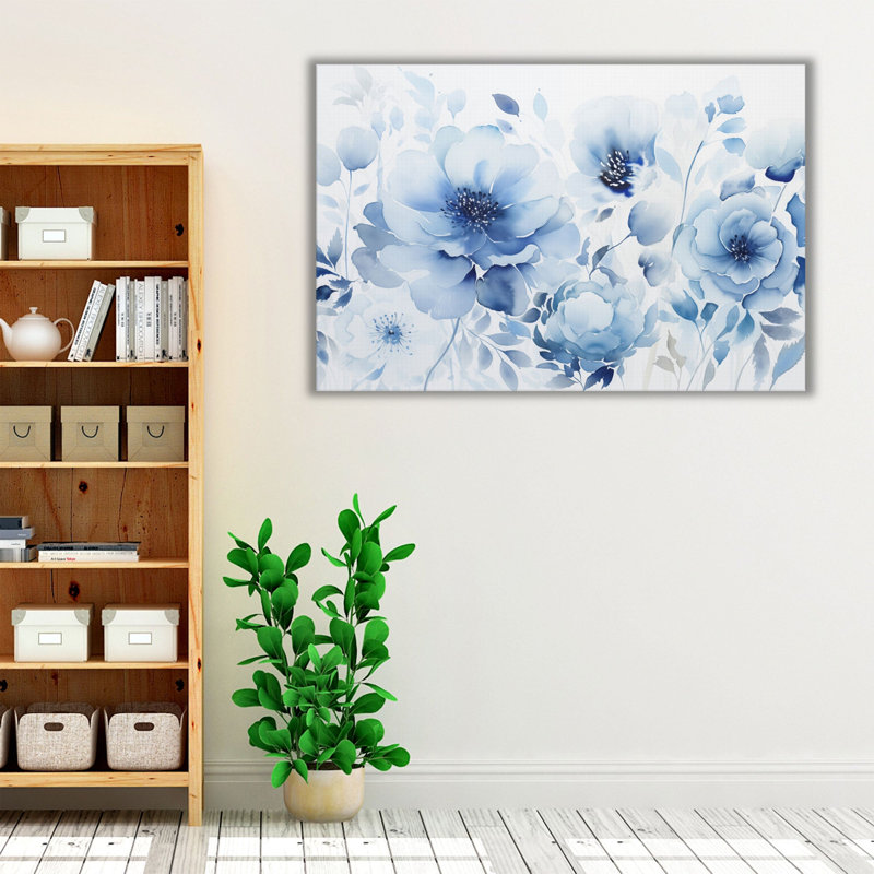 Art mural brillant lustré, Toile encadrée noire, H 40 po x l 60 po x P 1,25 po