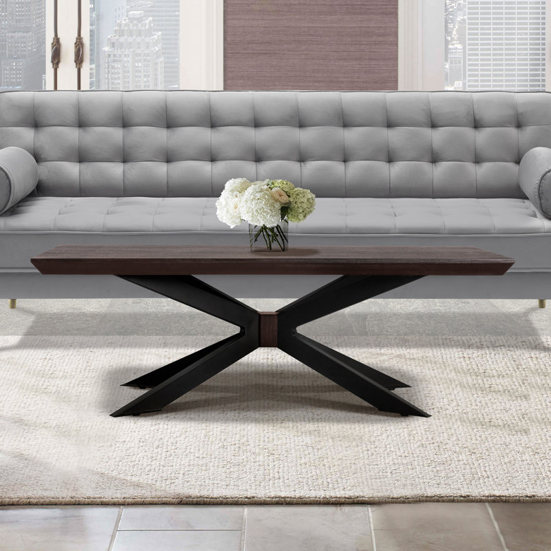 Table basse à piédestal Doyle, H 18,5 po x L 55,1 po x l 27,6 po