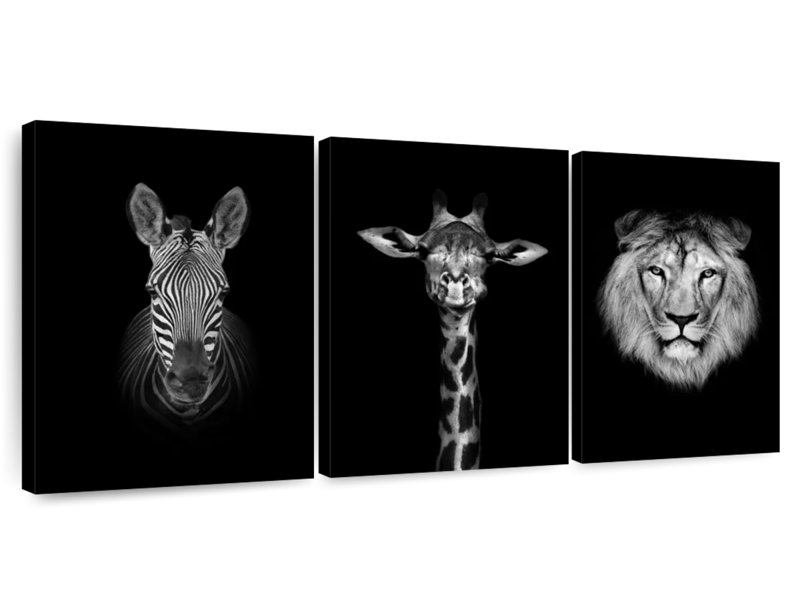 Brampt Favorite Safari Animals, 30" H x 62" W