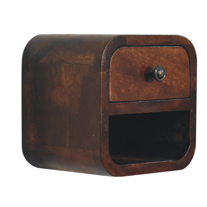 20cm W Solid Wood Bedside Table