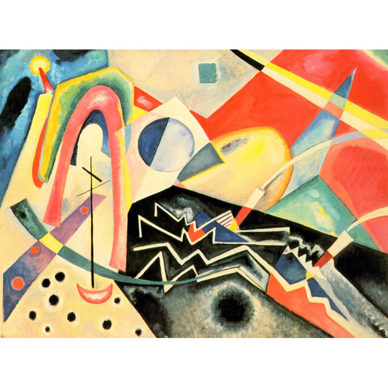 White Zig Zag, c.1922, 18" H x 24" W