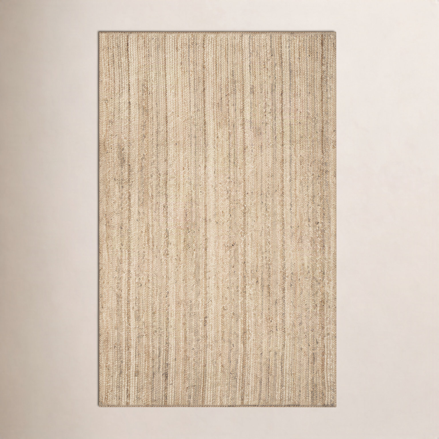 Natural Hand-Woven Jute Rug, Runner 8' x 10'