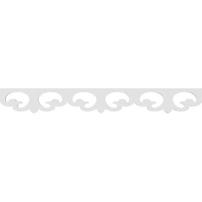 6"H x 5/8"P x 48"L Leora Architectural Grade PVC Running Trim