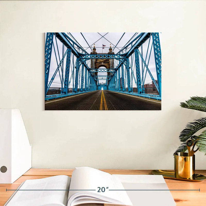Pont bleu de Cincinnati, H 8 po x l 12 po