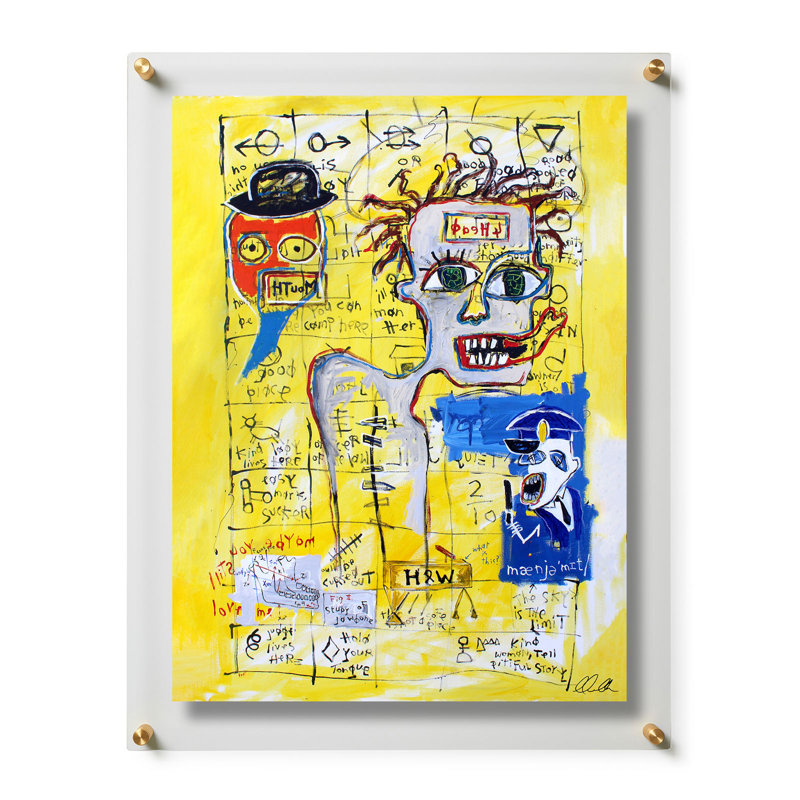 Autoportrait comme un sans-abri par Gareth Maguire, Cadre flottant doré / transparent, H 24 po x l 18 po