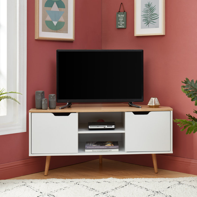 Southington Unfinished TV Stand for TVs up to 49", White/Wood