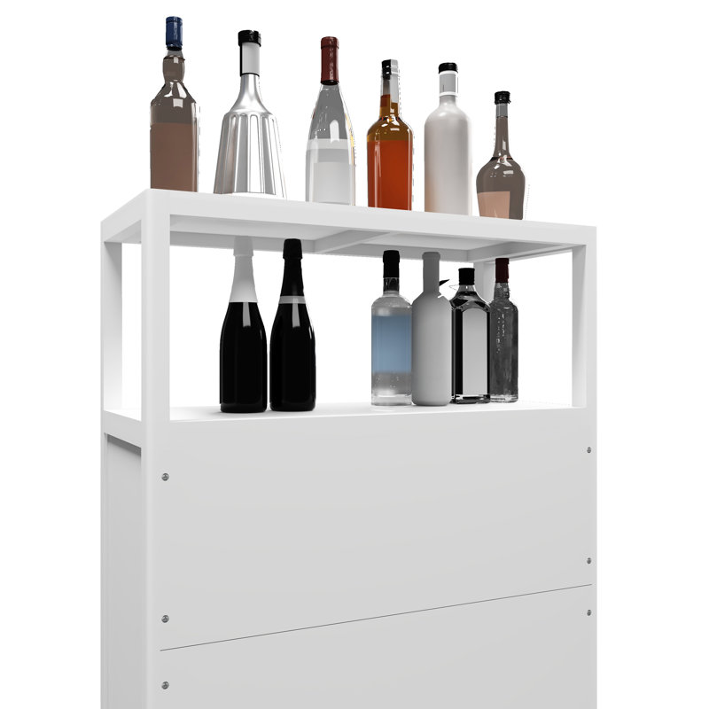 White Pantry Cabinet For Bathroom & Living Room - Versatile Storage Knickknacks
