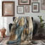 Jeté Indigo Horizon Harmony - 1 pièce Sherpa Bl Premium-261636683
