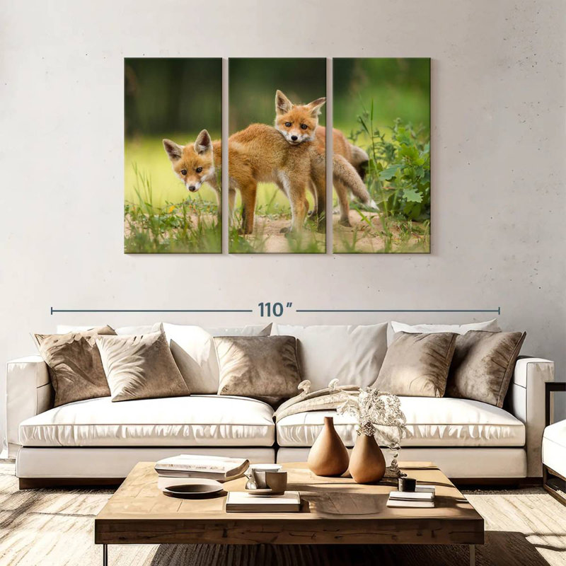 Brampt Fox Kits, 48" H x 74" W