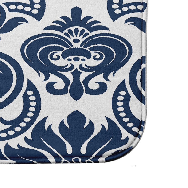 Tapis pour salle de bain Lowenstein, Bleu, l 24 po x L 36 po