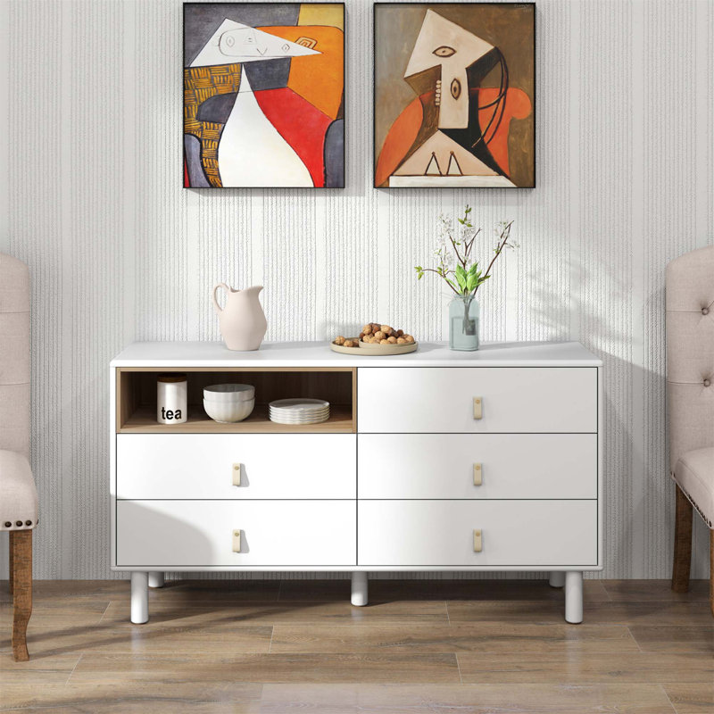 Commode d'appoint Phocas, Blanc