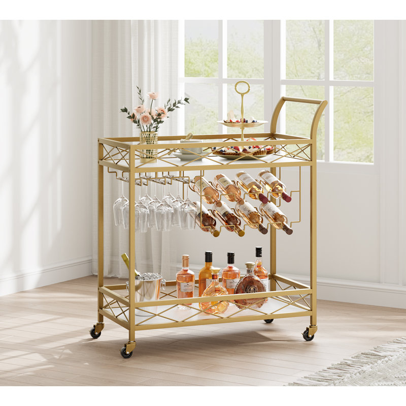 Aareon Metal Bar Cart