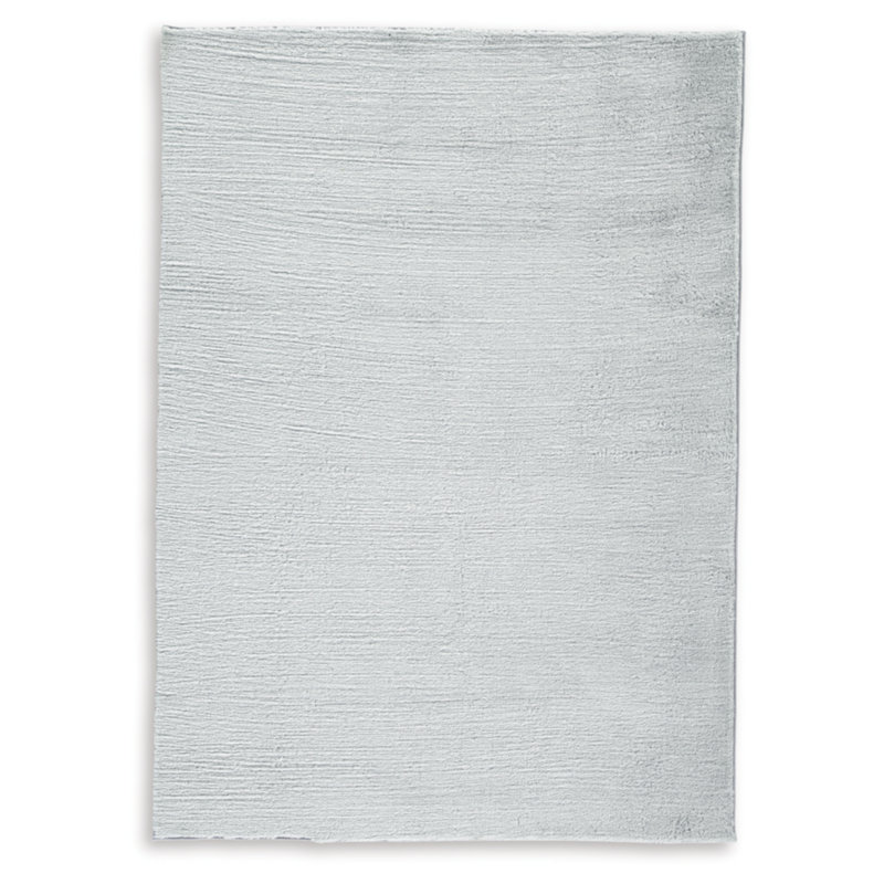 Gray 8' x 10' Washable Cotton and Synthetic Rug