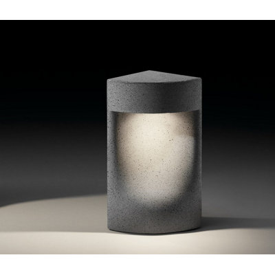 Moai Gray Integrated LED Bollard Light