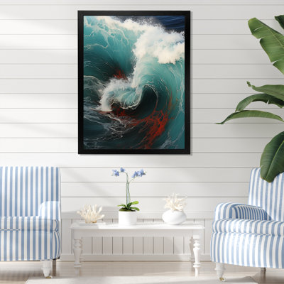 «Red Green Wave», impression sur toile