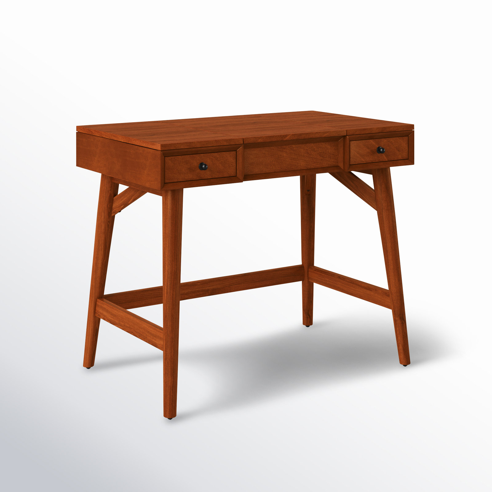 Williams Vanity with Mirror, Chestnut
