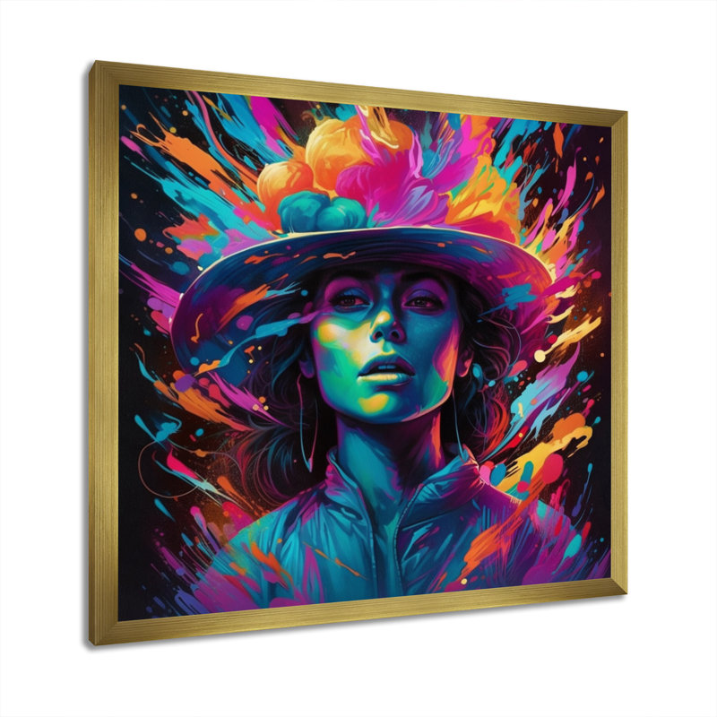 " Artistic Darkness ", Gold Framed, 30" H x 30" W x 1" D