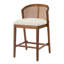 Tabouret de bar rembourré à structure en bois-115802224