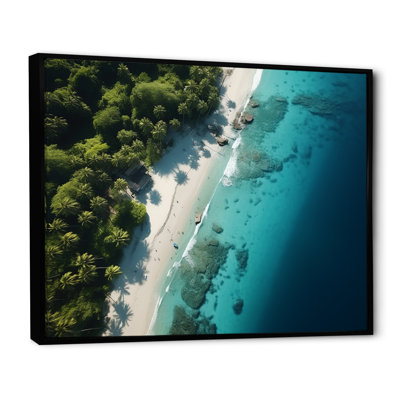 Vue aérienne de la plage relaxante IV - Art mural plage