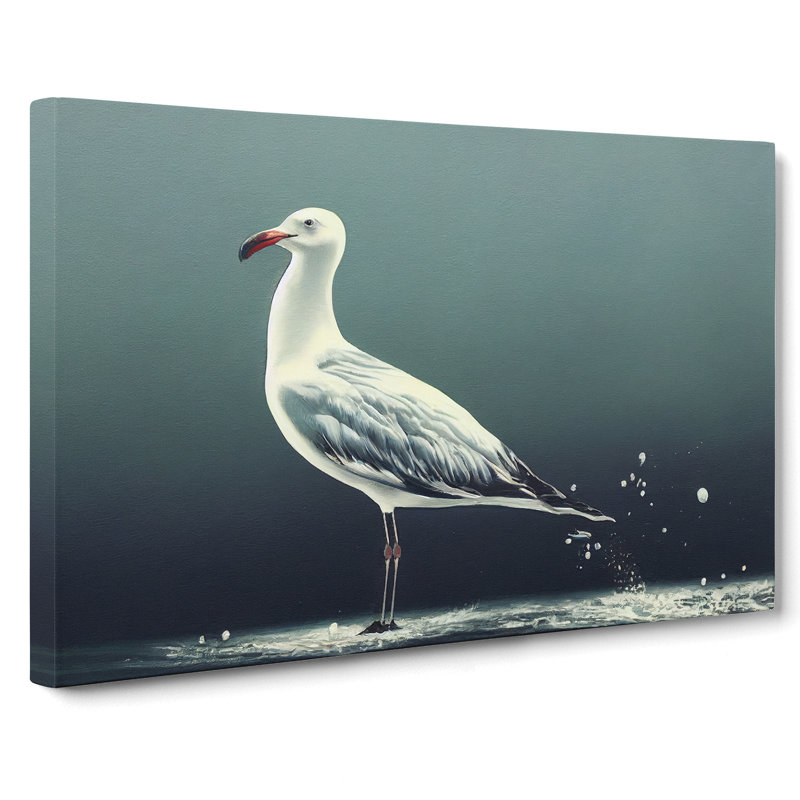 Lone Seagull - Wrapped Canvas, 50cm H x 76cm W x 3cm D