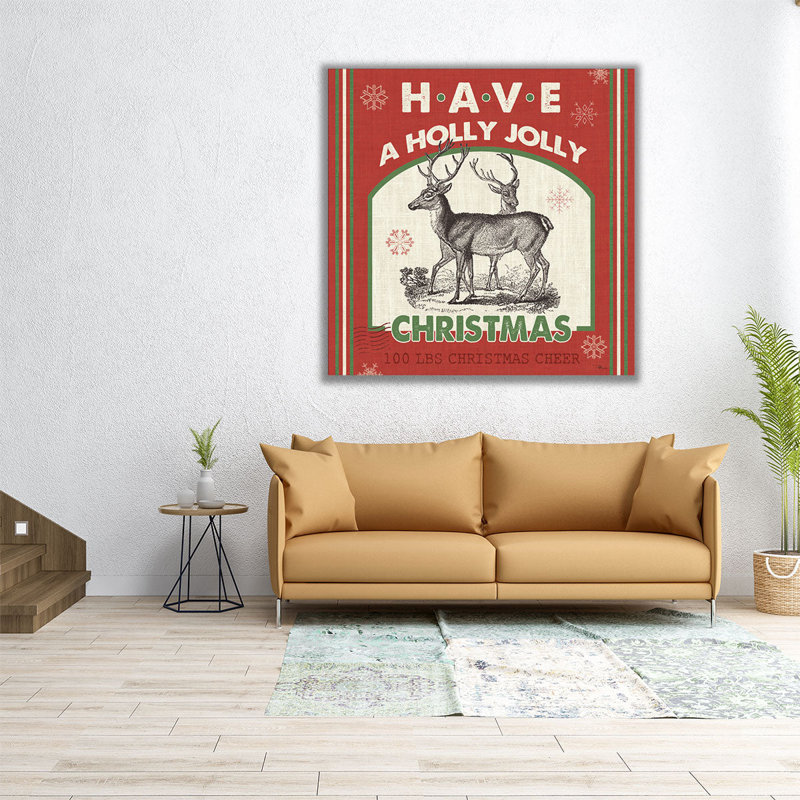 Farmhouse Holiday IV - reproduction d'art sur toile, H 12 po x l 12 po