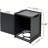 Outdoor Metal Tank Holder Side Table, Matte Black