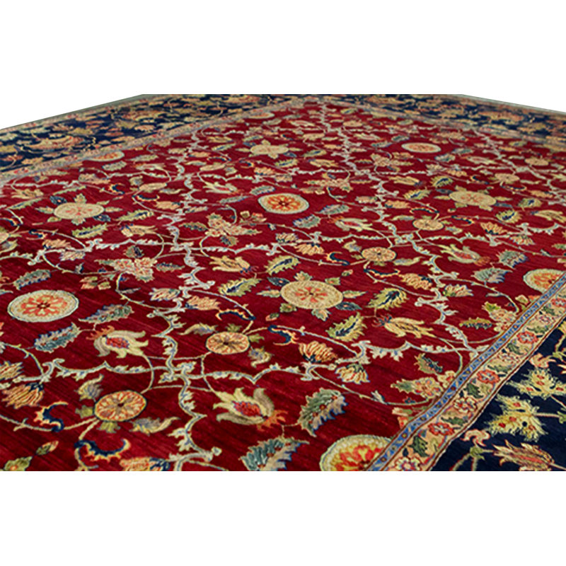 Wool Floral Area Rug
