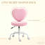 Chaise de bureau rose en forme de cœur