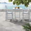 Table de patio durable en PEHD, conception de bistro haut et moderne pour l'extérieur