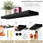 Sorbus Wall Mounted Floating Shelves for Wall Décor - Large 24 Inch, 4 Pack, Black-931957340-931957351