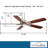 52" Dyno 5 - Blade Standard Ceiling Fan with Remote Control and Light Kit Included-37923659