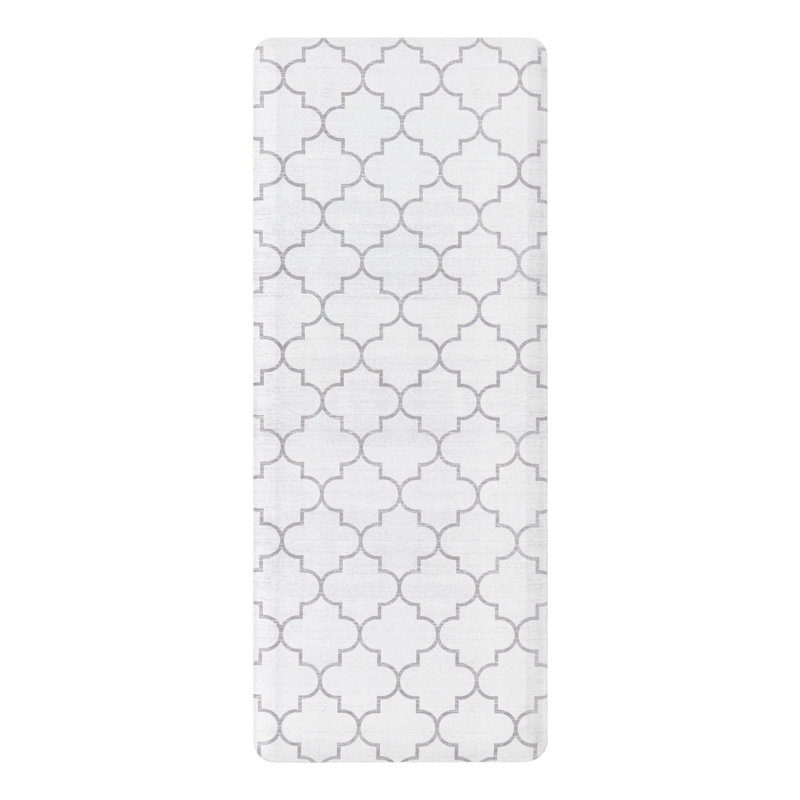 Tapis anti-fatigue Annetrude, Rectangle 2 pi x 5 pi, Blanc