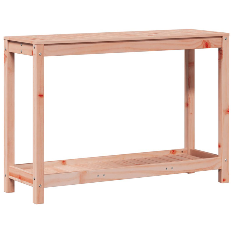 Wood Potting Bench, Brown, white and pink