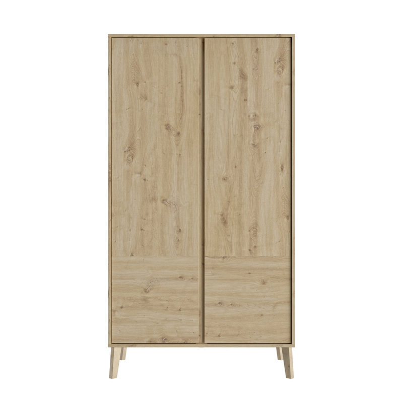 Tonks 2 Door Manufactured Wood Wardrobe