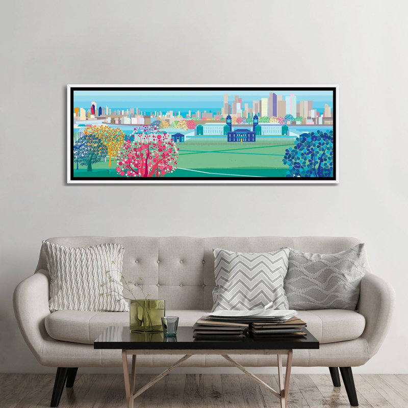 Greenwich Park, London, 60.96 cm H x 182.88 cm W x 4.445 cm D, White