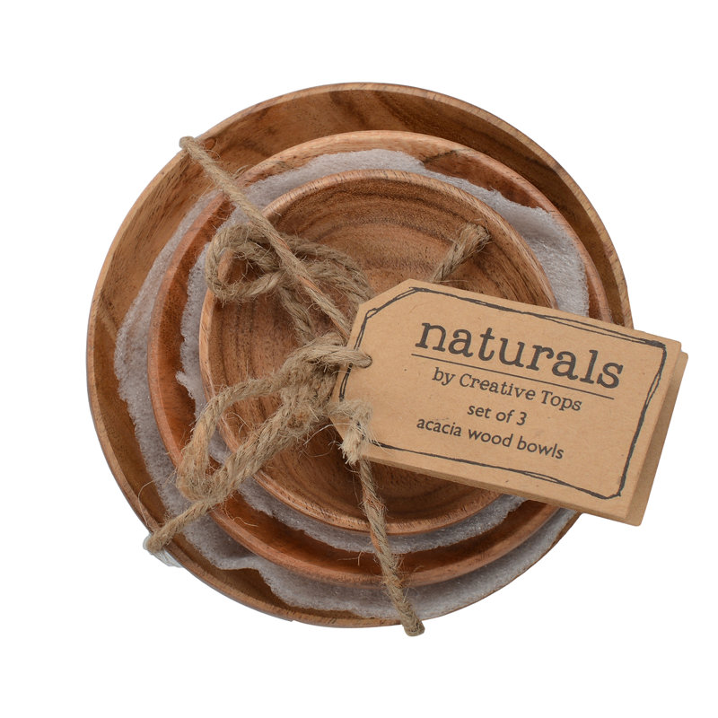 Creative Tops Naturals Wood Serving Bowl