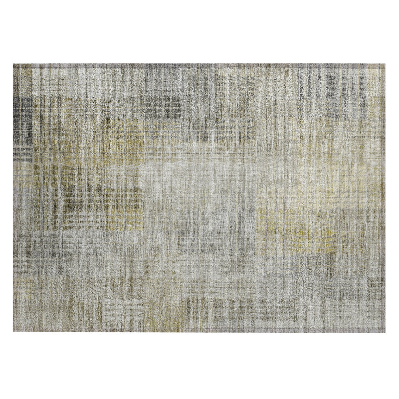 Geometric Indoor Rug, Rectangle 1'8" x 2'6"