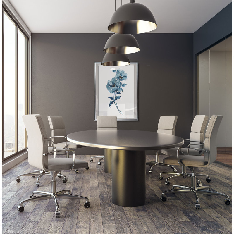 « blue botanique i », reproduction, H 30 po x l 22 po x P 1,5 po, Cadre argenté