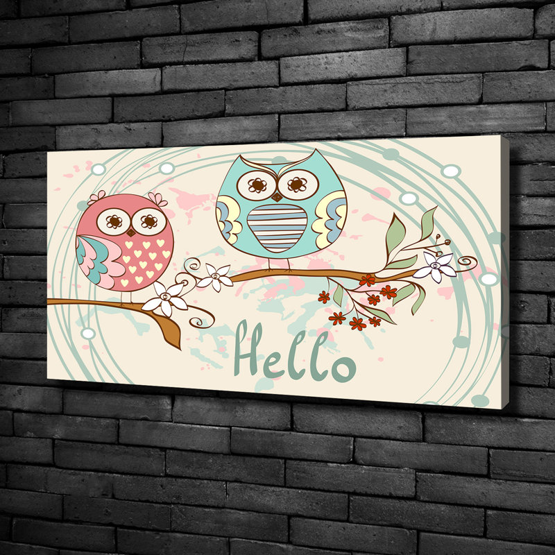 Owls - No Frame Print on Canvas