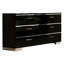 Commode double 6 tiroirs aleenah
