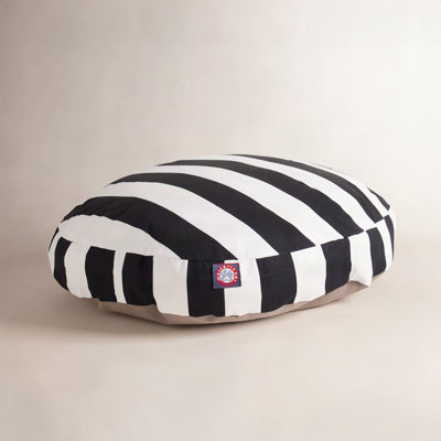 Round Striped Pet Bed